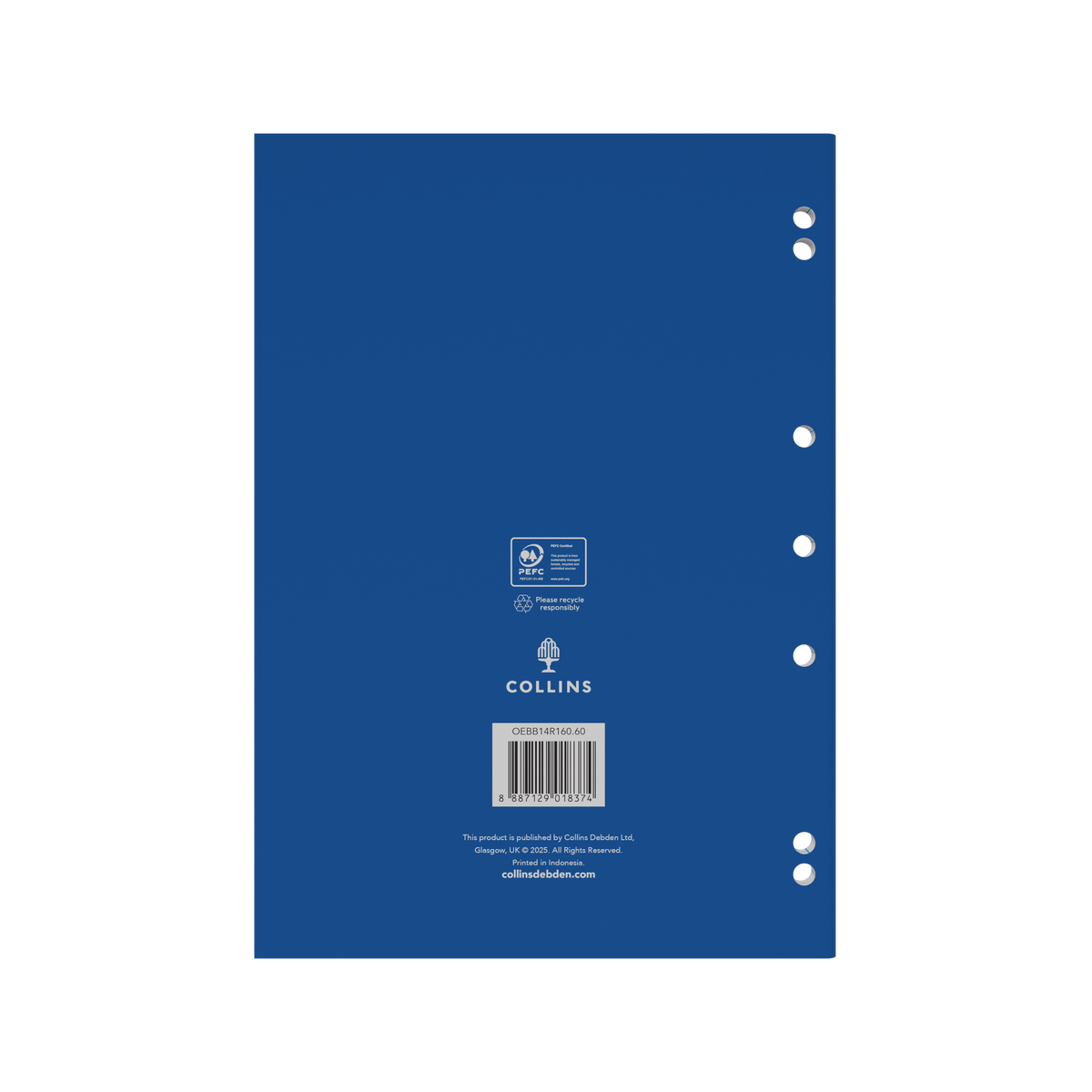Collins A4 Ring Binder Refill Pad  160 Pages