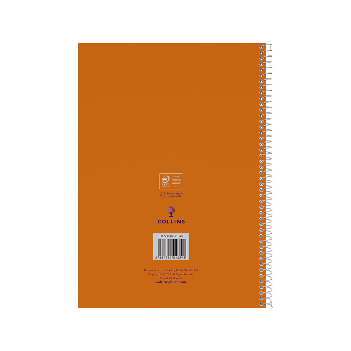 Collins A4 Spiral Bound Notebook 120 Pages