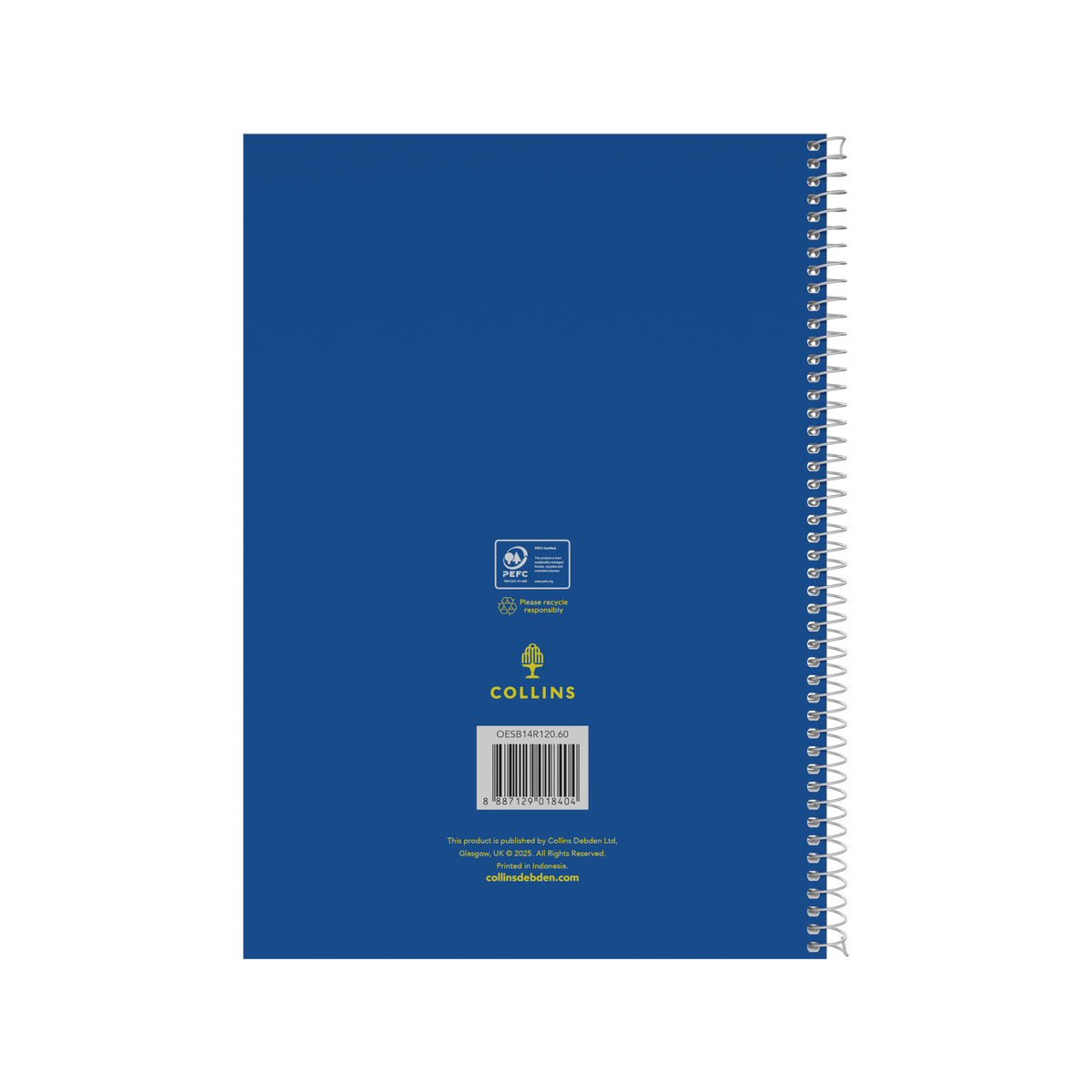 Collins A4 Spiral Bound Notebook 120 Pages