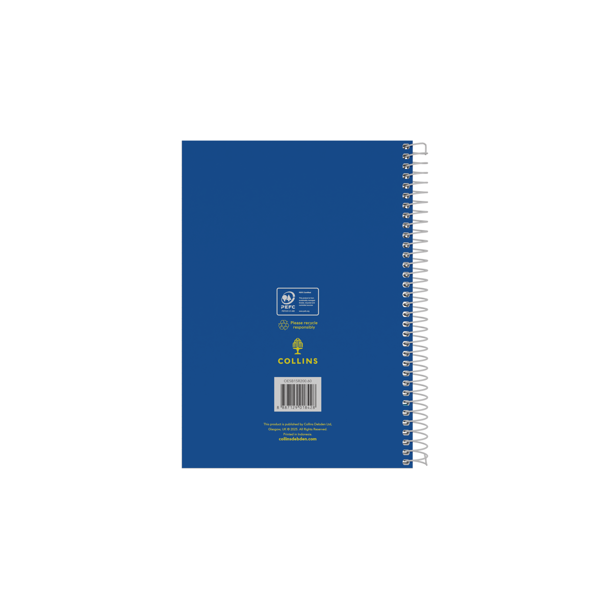 Collins A5 Spiral Bound Notebook 200 Pages