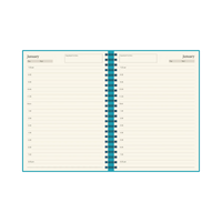 Any Year Diary - A4 Undated Day to a Page