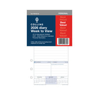 Personal Organiser - 2026 Week to View Refill (PR2700-26)