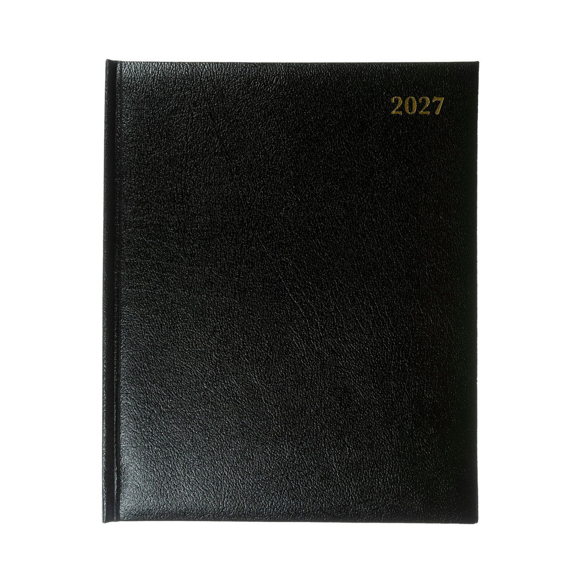 2027 Calendar Year Planner - 12 Month Quarto Week-to-View Diary - Hard Cover in Black - Collins Debden Business Range (QB7.99-27)
