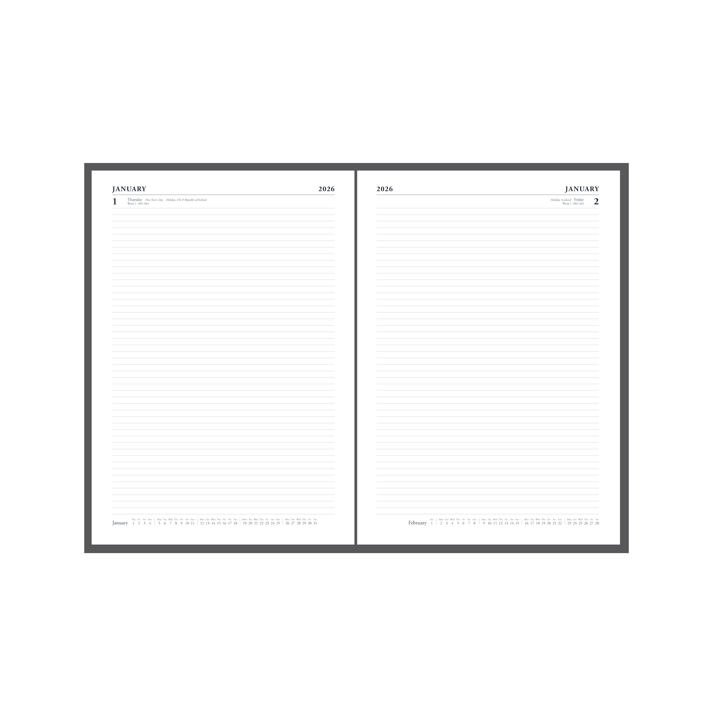 Standard Desk A4 Day To Page Diary 2025 Calendar Year Planner standard-desk-a4-day-to-page-diary-2025-calendar-year-planner