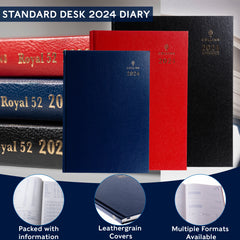 Collins Desk - 2024 A5 Week-to-View Business Diary with Appointments (A35-24)