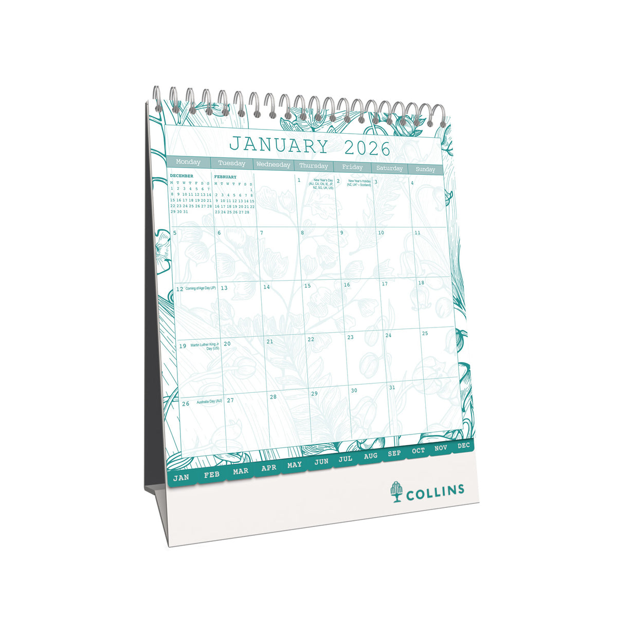 Tara Monthly Desk Calendar - 2026