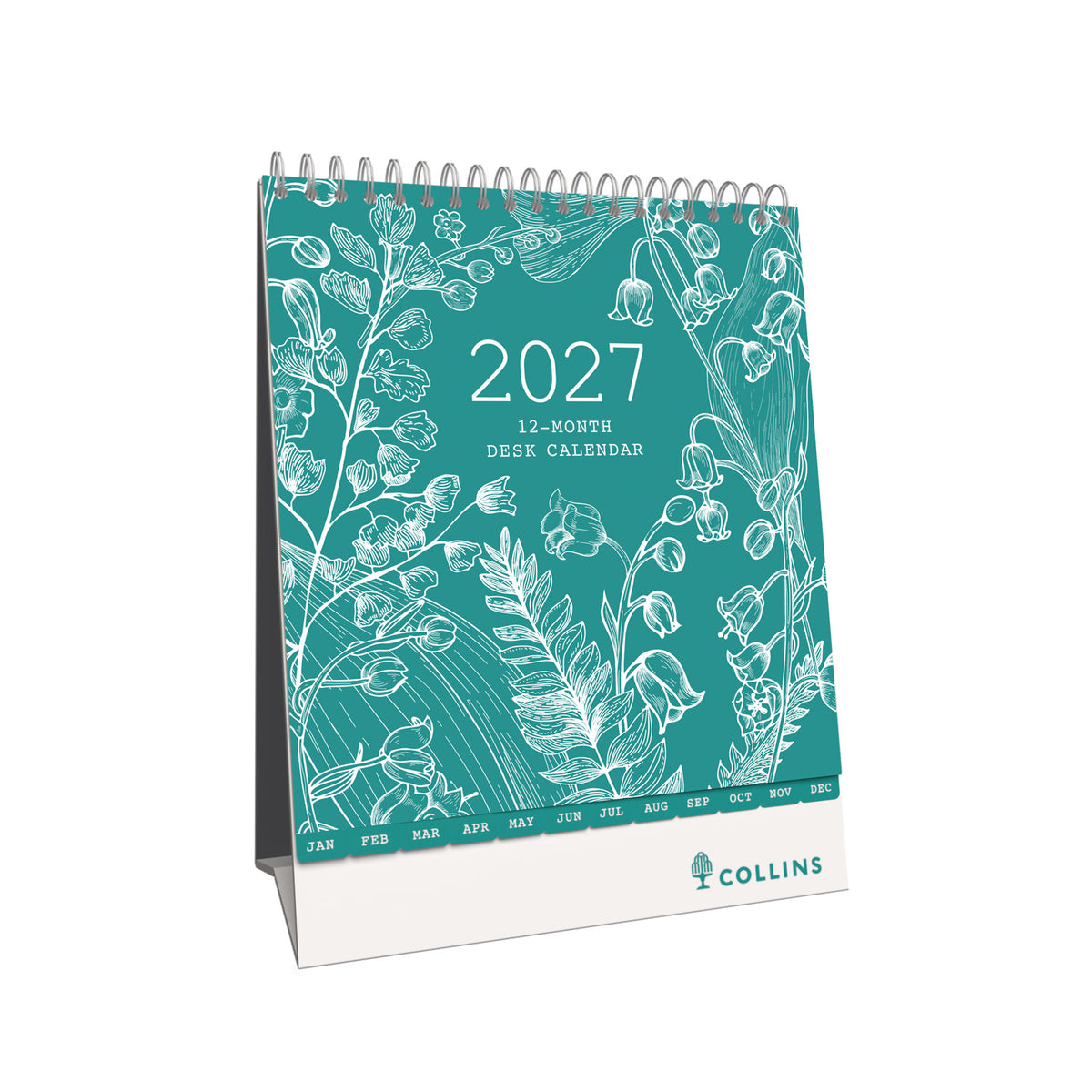 2027 Calendar - 12 Month Desk Month-to-View Calendar - Collins Debden Tara Range (TADC-27)