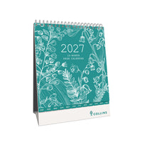 2027 Calendar - 12 Month Desk Month-to-View Calendar - Collins Debden Tara Range (TADC-27)