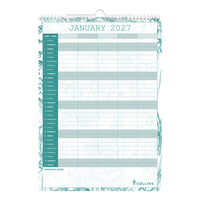 2027 Calendar - 12 Month A3 Family Month-to-View Calendar - Collins Debden Tara Range (TAFC135-27)