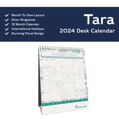 Collins Tara - 2024 Desk Calendar (TADC-24)