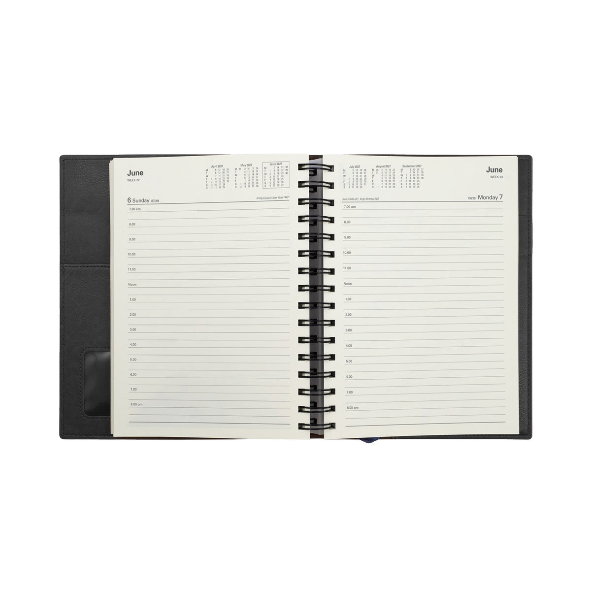 2027 Calendar Year Planner - 12 Month A5 Day-to-Page Diary - Collins Debden Vanessa Range