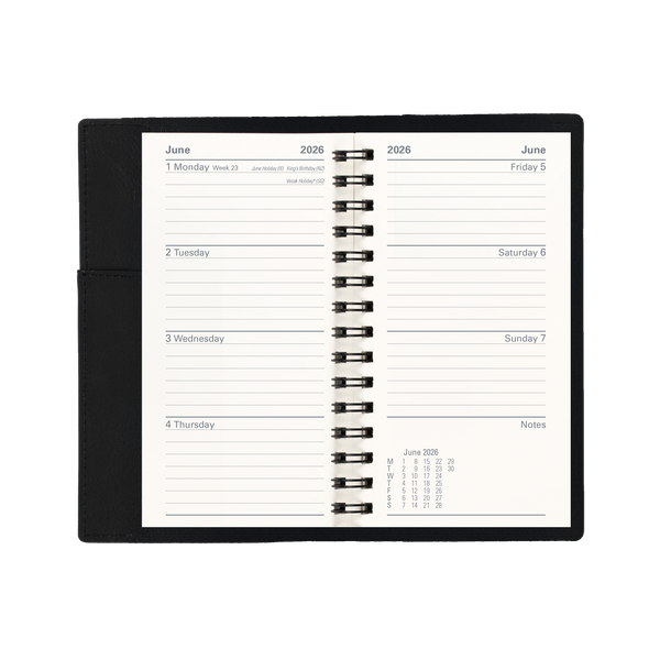 Valour - Pocket  Week-To-View Diary - 2026 Calendar Year Planner