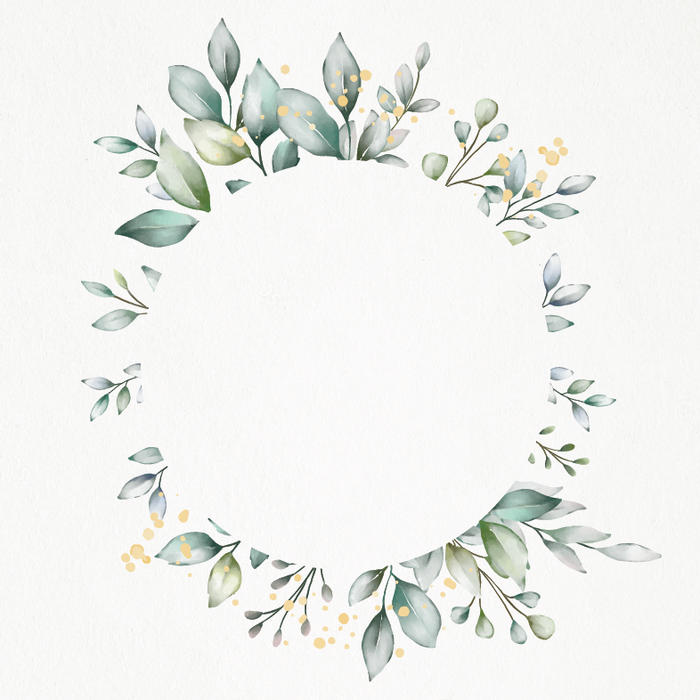 Save the Date -  Green Leaves