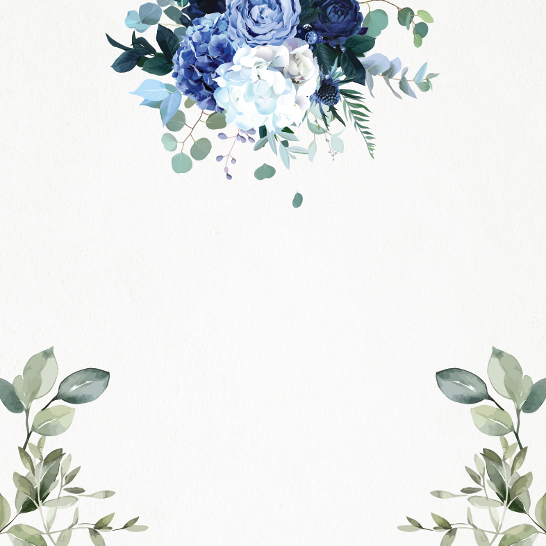 Save the Date - Hydrangea