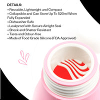 Whippy Collapsible Silicone Bottle 520ml