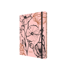 Abstract Botanticals - A5 Week - To - View Diary - 2025 Calendar Year Planner - Collins Debden UK