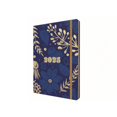 Abstract Botanticals - A5 Week - To - View Diary - 2025 Calendar Year Planner - Collins Debden UK