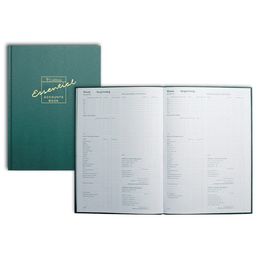 Account Book - Green (EAB1) - Collins Debden UK
