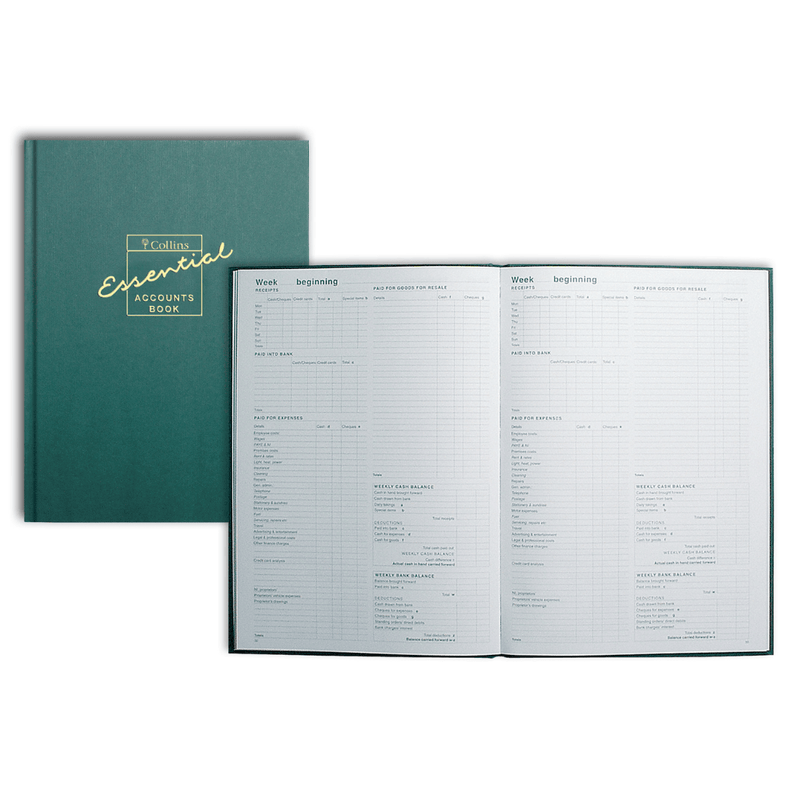 Account Book - Green (EAB1) - Collins Debden UK
