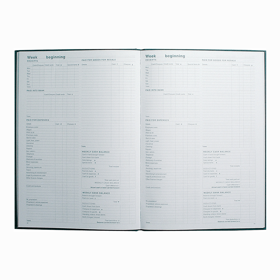 Account Book - Green (EAB1) - Collins Debden UK
