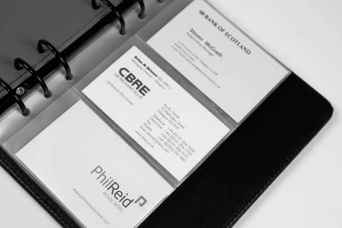 Business Holder - Business Card Ringbinder - Black (2745) - Collins Debden UK