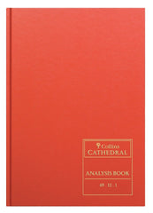 Cathedral - Accounts Book 12 Cash Columns - Red (69/12.1) - Collins Debden UK