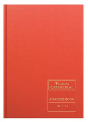 Cathedral - Accounts Book 3 Debit, 9 Credit Columns - Red (69/3/9.1) - Collins Debden UK
