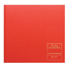Cathedral - Accounts Book Analysis 14 Cash Columns - Red (150/14.1) - Collins Debden UK