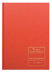 Cathedral - Accounts Book Analysis 2 Debit, 10 Credit Columns - Red (69/2/10.1) - Collins Debden UK
