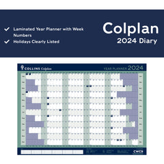 Collins Colplan - 2024 A1 Yearly Wall Calendar Planner (CWC9-24)