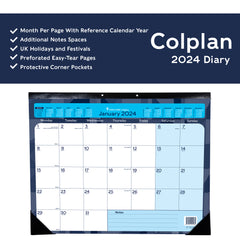 Collins Colplan - 2024 A2 Monthly Desk Pad (DPA2-24)