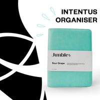 Intentus Organiser A4 PU Leather-Like Folder with Ruled Refill Pad