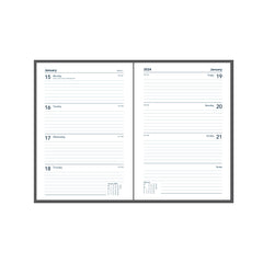 Collins Eco Viridian - 2024 A5 Week-to-View Diary (E-VD153-24)