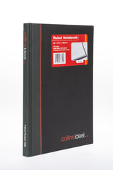 Ideal - A5 Cashbook Casebound  Feint - 192 Pages  - Black (468)