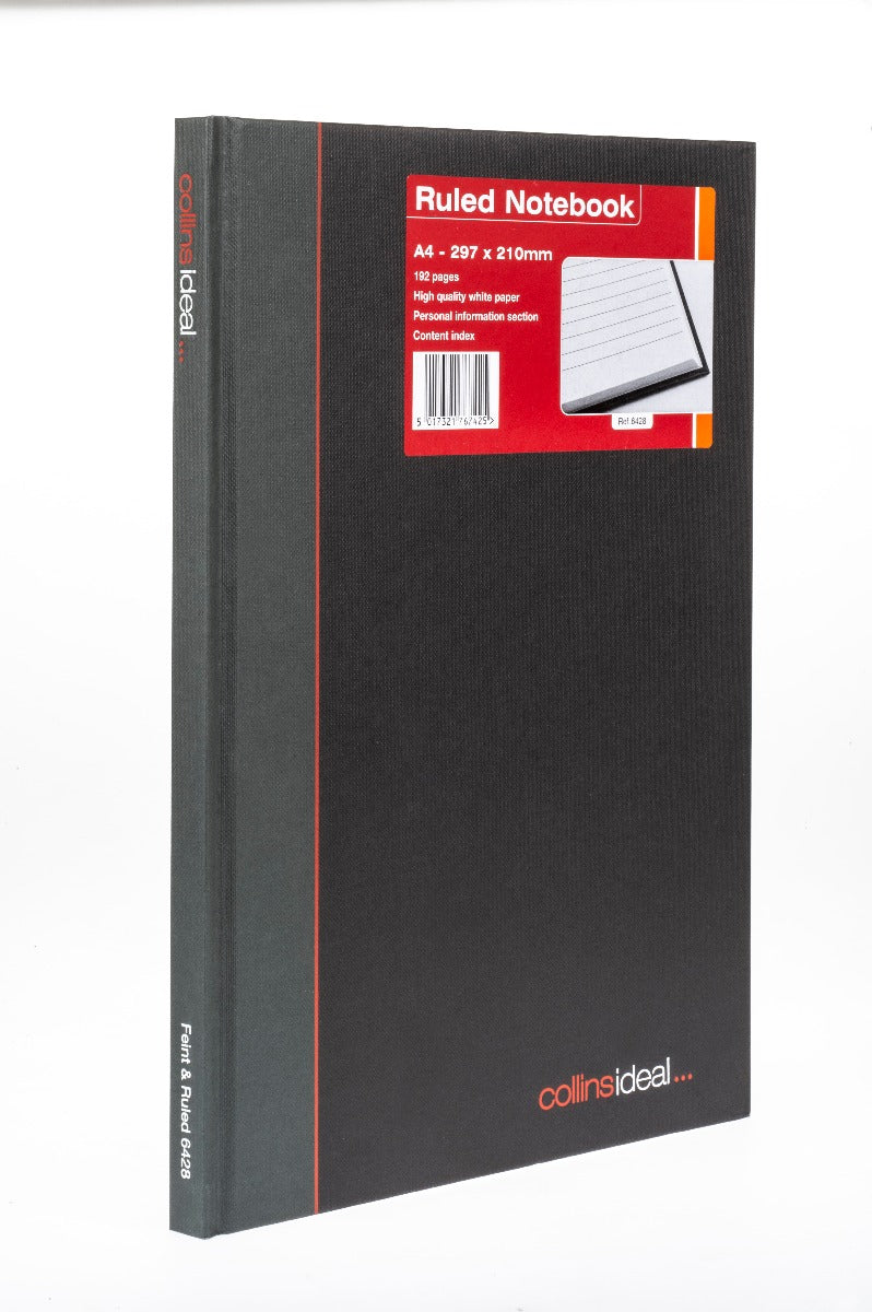 Collins 6424 Ideal Case Bound A4 Double Cash Book - 192 Pages - Cahier Comptabilité