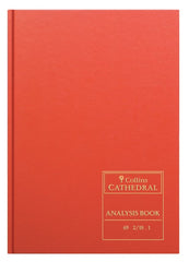 Cathedral -  Accounts Book Analysis 2 Debit, 10 Credit Columns - Red (69/2/10.1)