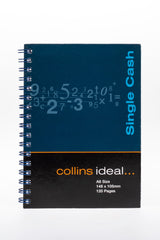 Ideal - A6 Cashbook Wiro Single Cash - 120 Pages  - Blue (711)