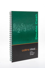 Ideal - A5 Cashbook Wiro Double Cash - 120 Pages  - Green (764)