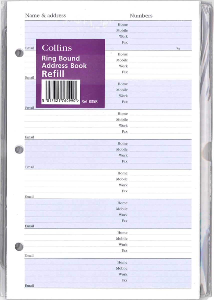 Telephone / Address Book Refill (835) - 25 sheets (835R)