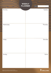 Brilliance  -  Weekly Planner Pad A4 Weekly - Brown (BR14U3.90)