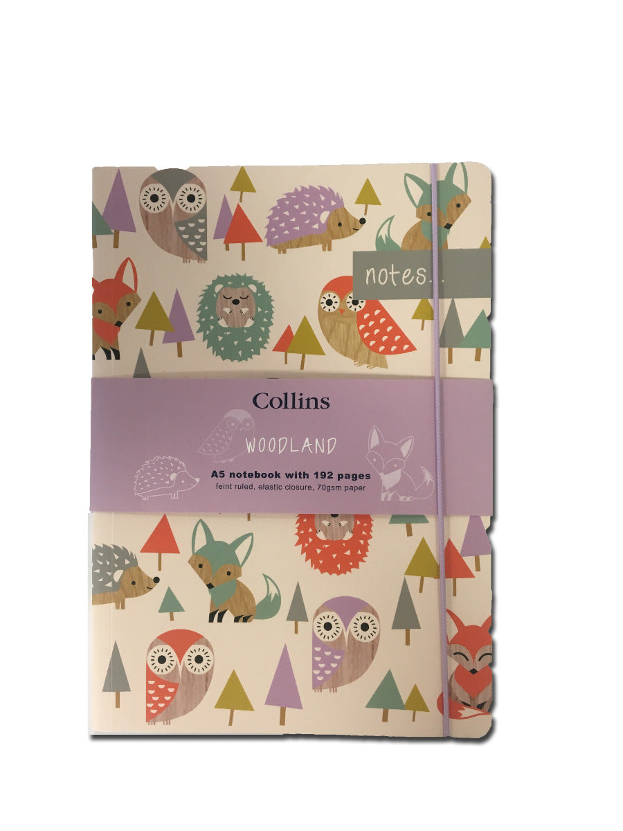 Collins Woodland - Notebook A5 Ruled – Collins Debden UK