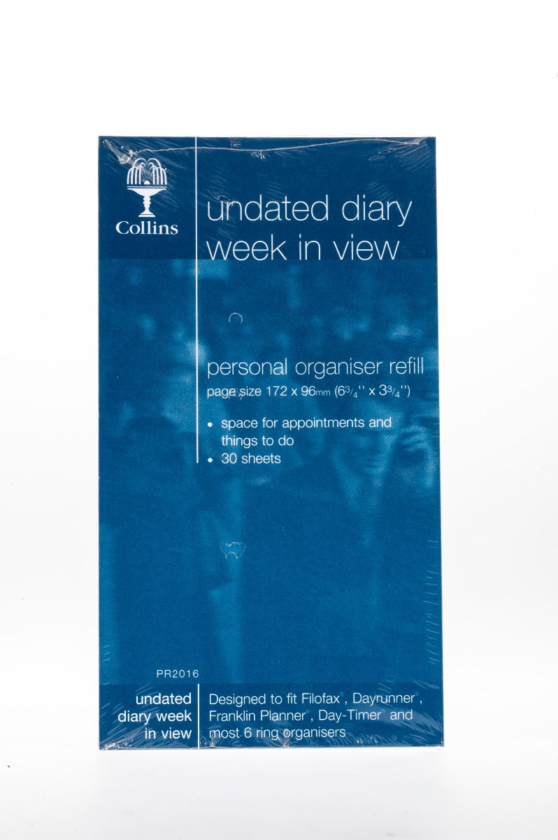 Personal Organiser - Weekly Undated Refill Pack (PR2016)