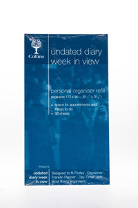 Personal Organiser - Weekly Undated Refill Pack (PR2016)